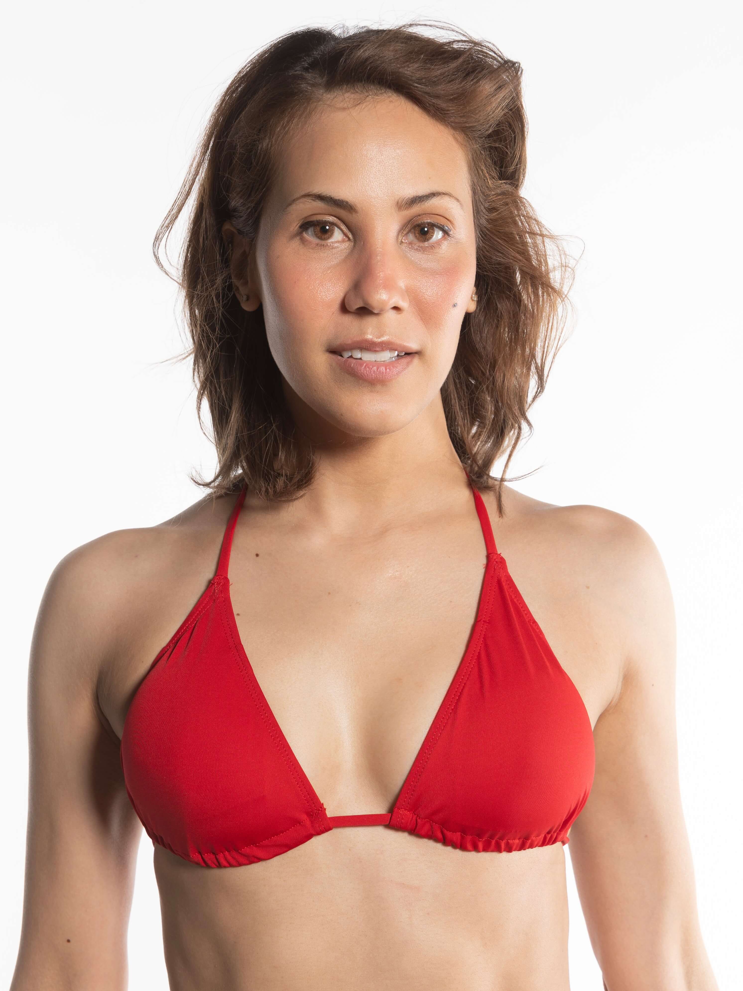 Popina String Bikini Top Ruby Red